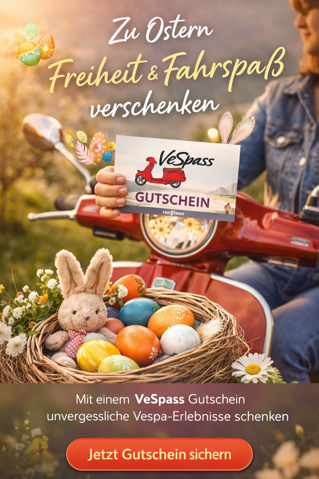 Ostern mal anders: Mit einem VeSpass Gutschein Freude schenken